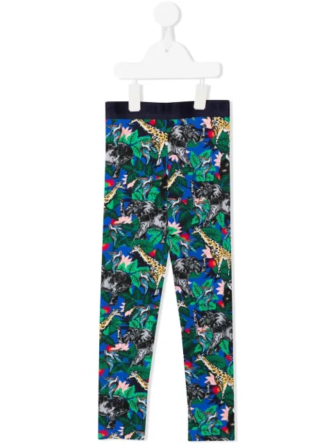 Kenzo Kids graphic-print mid-rise leggings