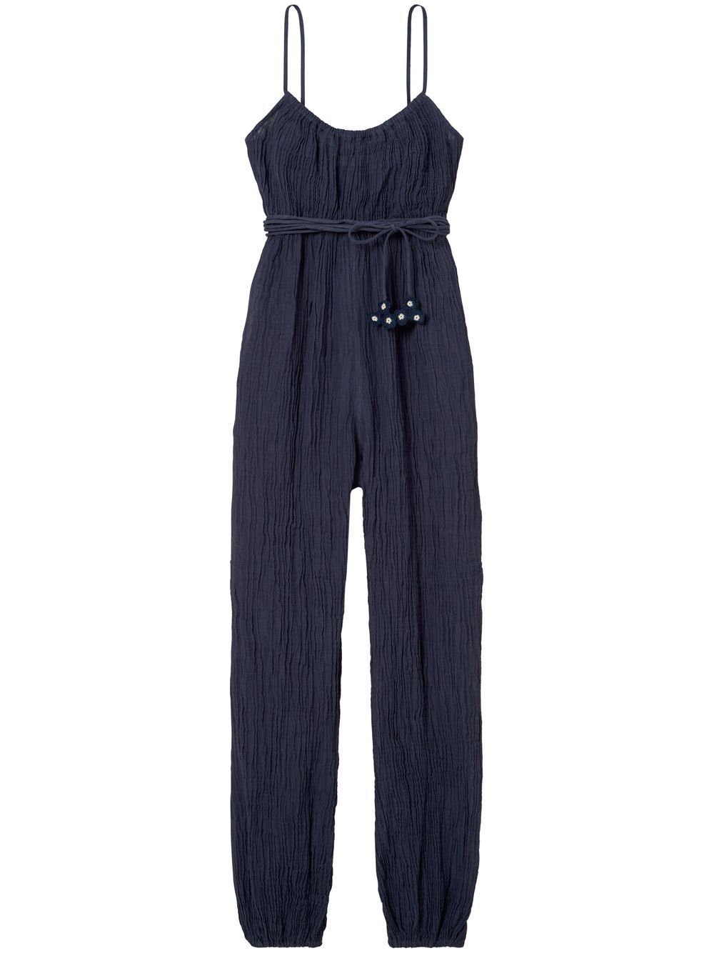 Tory Burch Lightweight Gauze Jumpsuit In Blue | ModeSens