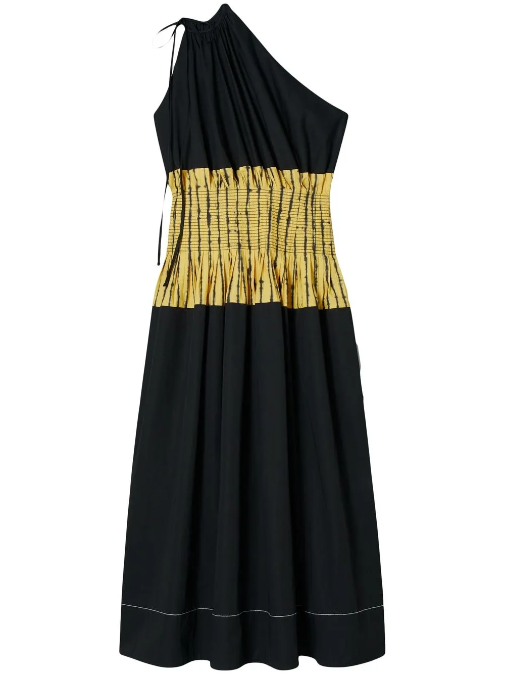 TORY BURCH TIE-DYE ONE-SHOULDER DRESS