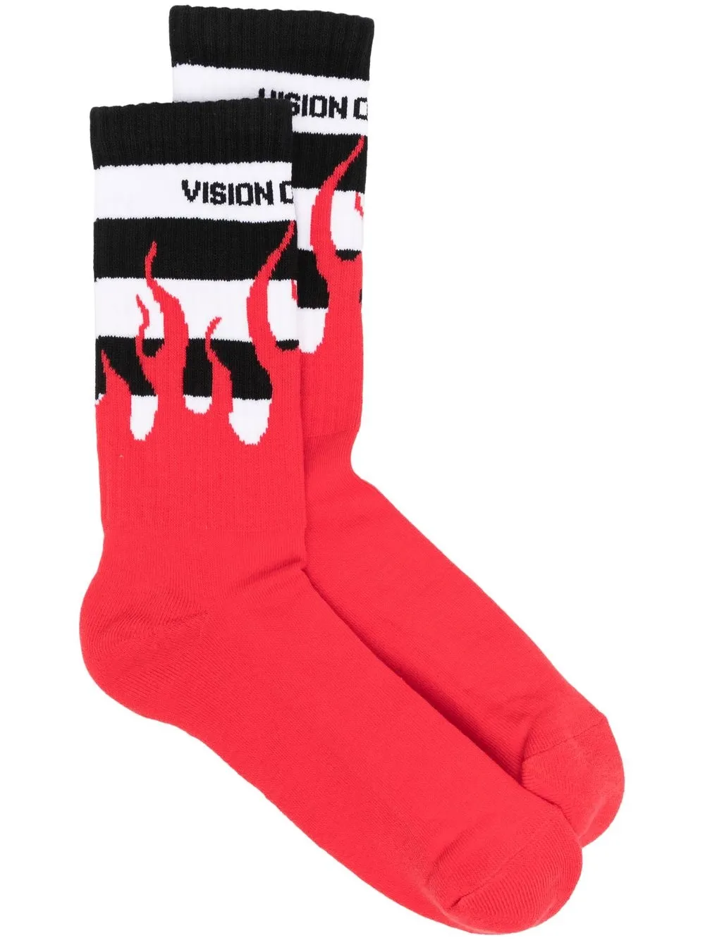 

Vision Of Super calcetines con llamas estampadas - Rojo