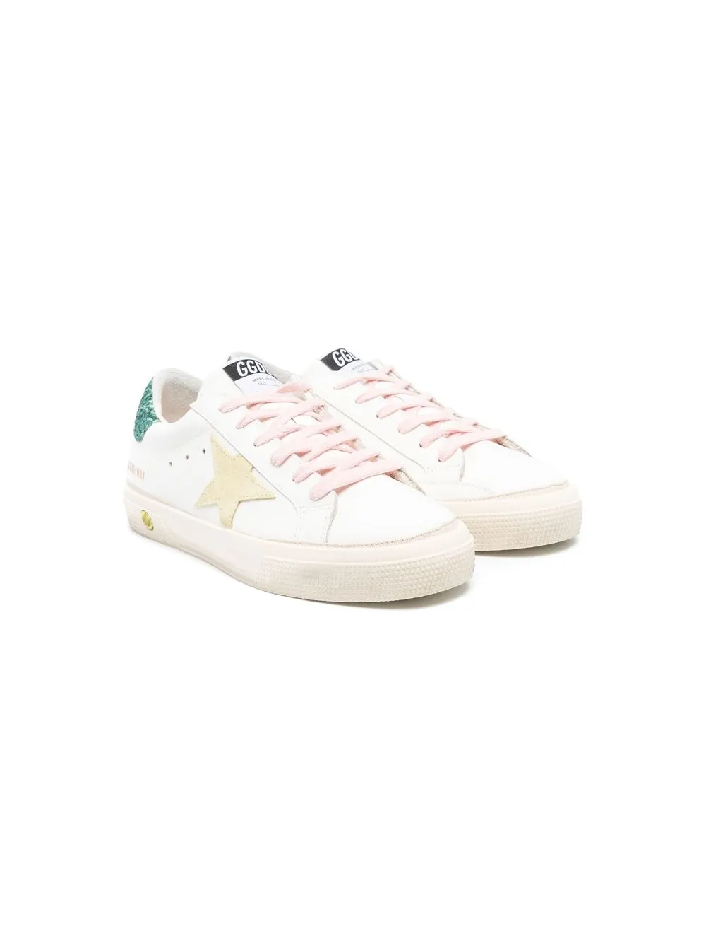 

Golden Goose Kids tenis bajos Uni May - Blanco