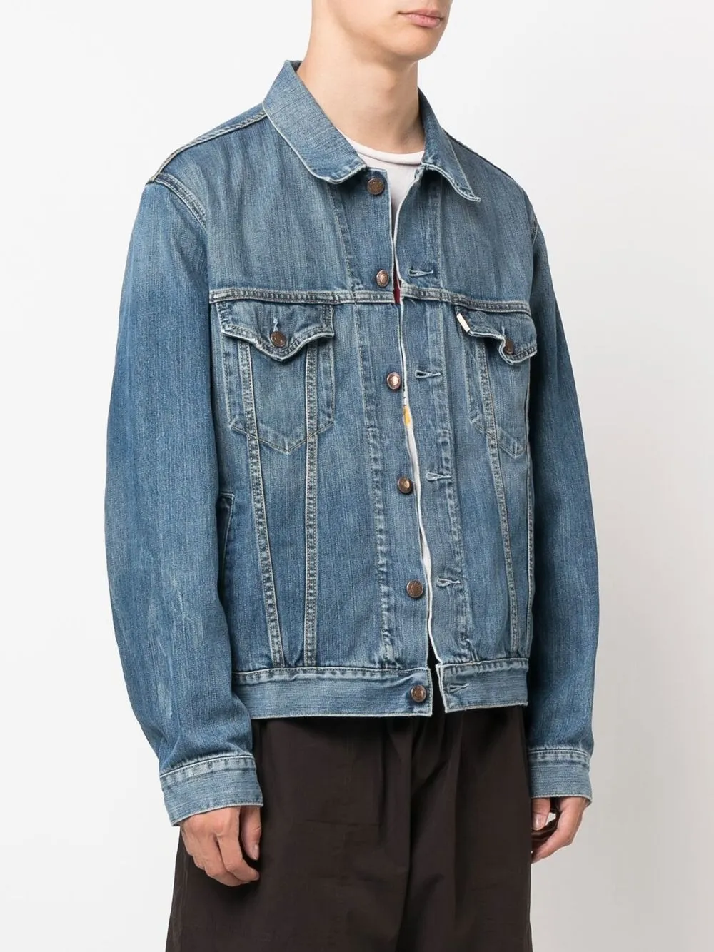 Andy logo-print denim jacket