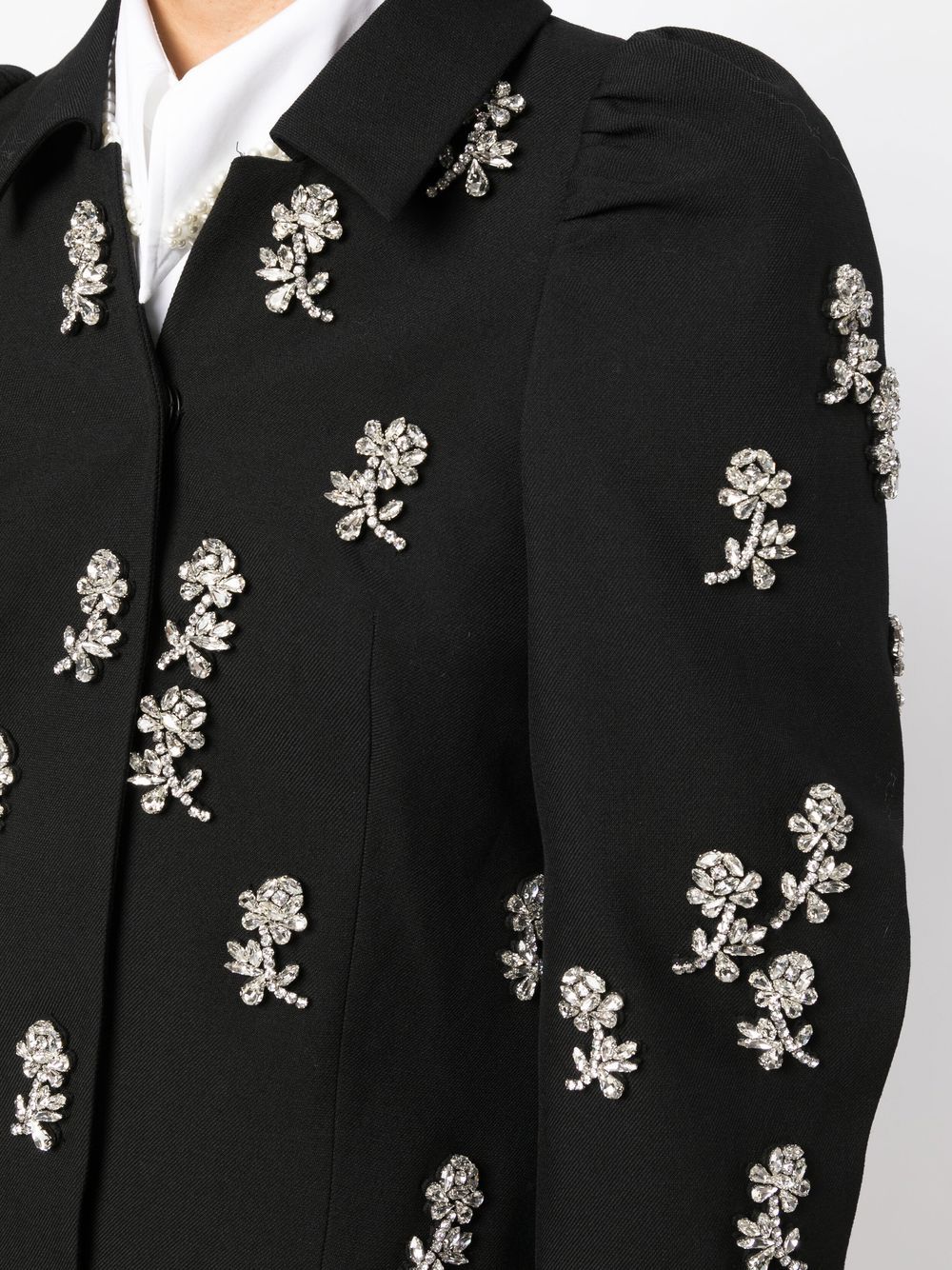 Shushu-tong Crystal-embellished Jacket In Black | ModeSens