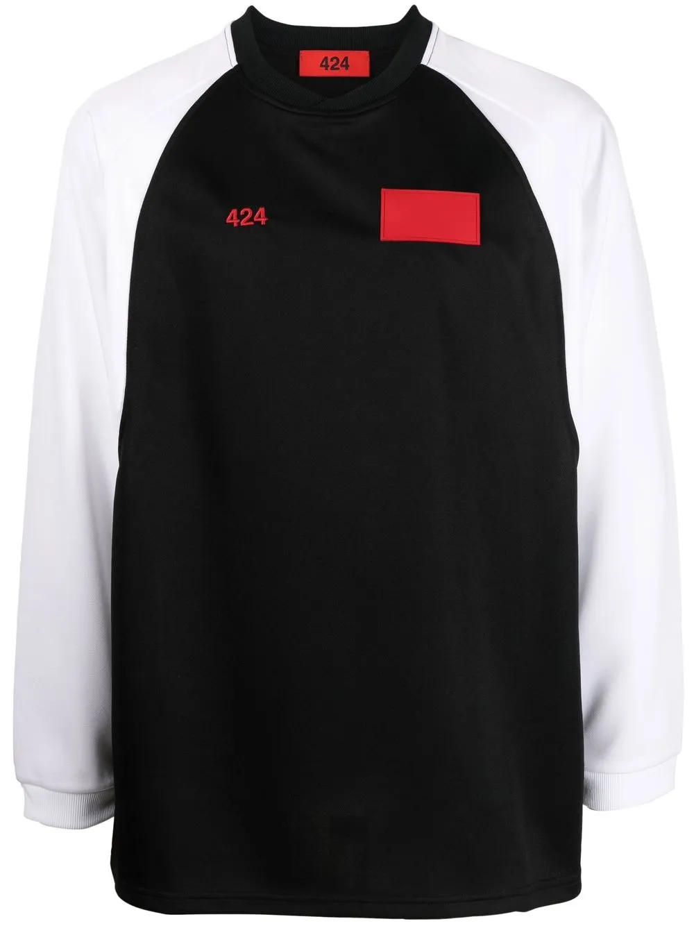 

424 chest-logo crew-neck sweatshirt - Black