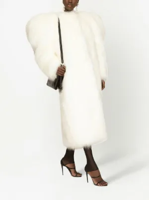 Dolce & Gabbana フェイクファー エフェクトコート ホワイト 18728109_40920351_1000.jpg