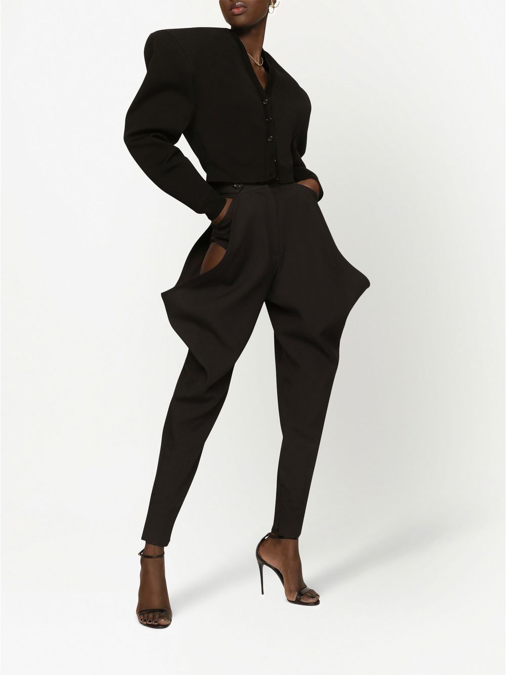Dolce & Gabbana Gelaagde broek - Zwart