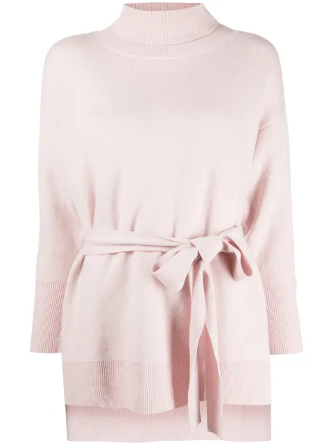Adam Lippes belted fine-knit jumper
