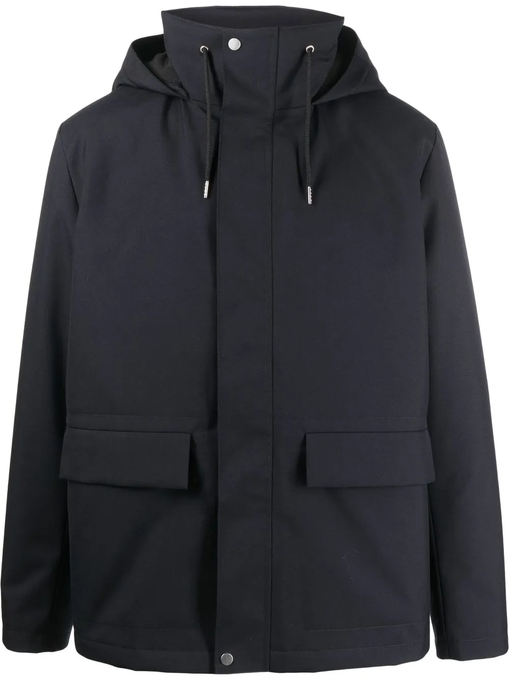

SANDRO funnel-neck hooded jacket - Blue