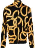 Marcelo Burlon County of Milan snake-print zip-up jacket - Black