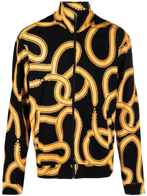 Marcelo Burlon County of Milan snake-print zip-up jacket