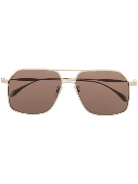 Alexander McQueen Eyewear lentes de sol con armazón estilo piloto
