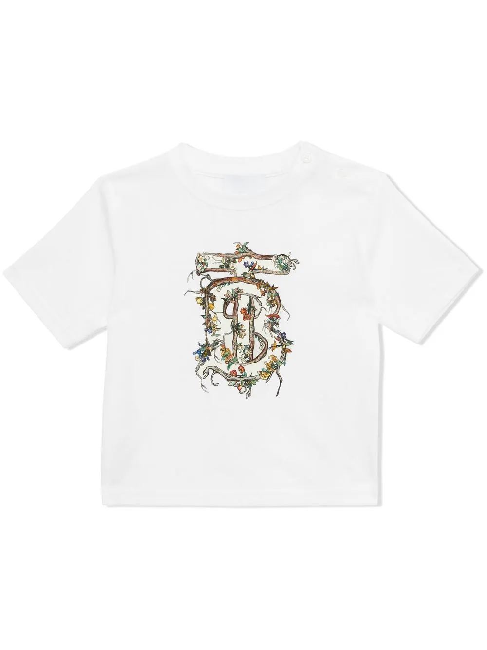 BURBERRY MONOGRAM-MOTIF ORGANIC-COTTON T-SHIRT