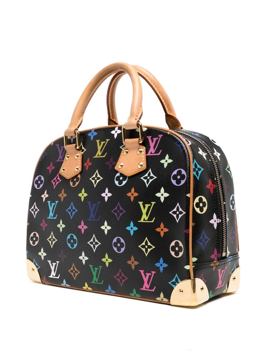 Louis Vuitton - Authenticated Trouville Handbag - Cloth Multicolour for Women, Very Good Condition