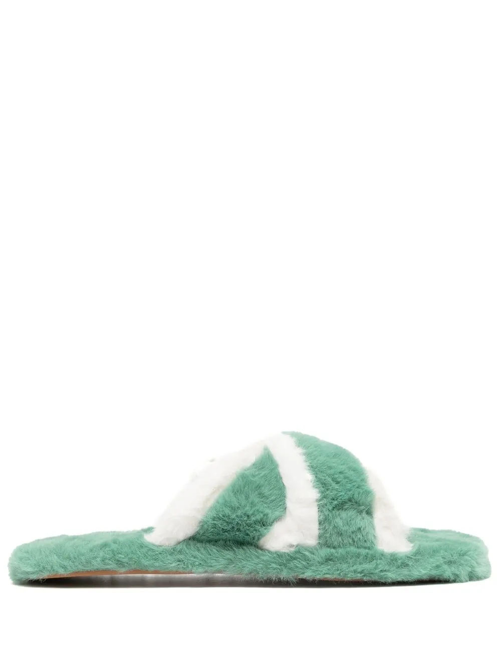 

Senso Irah II contrast-trim slippers - Green