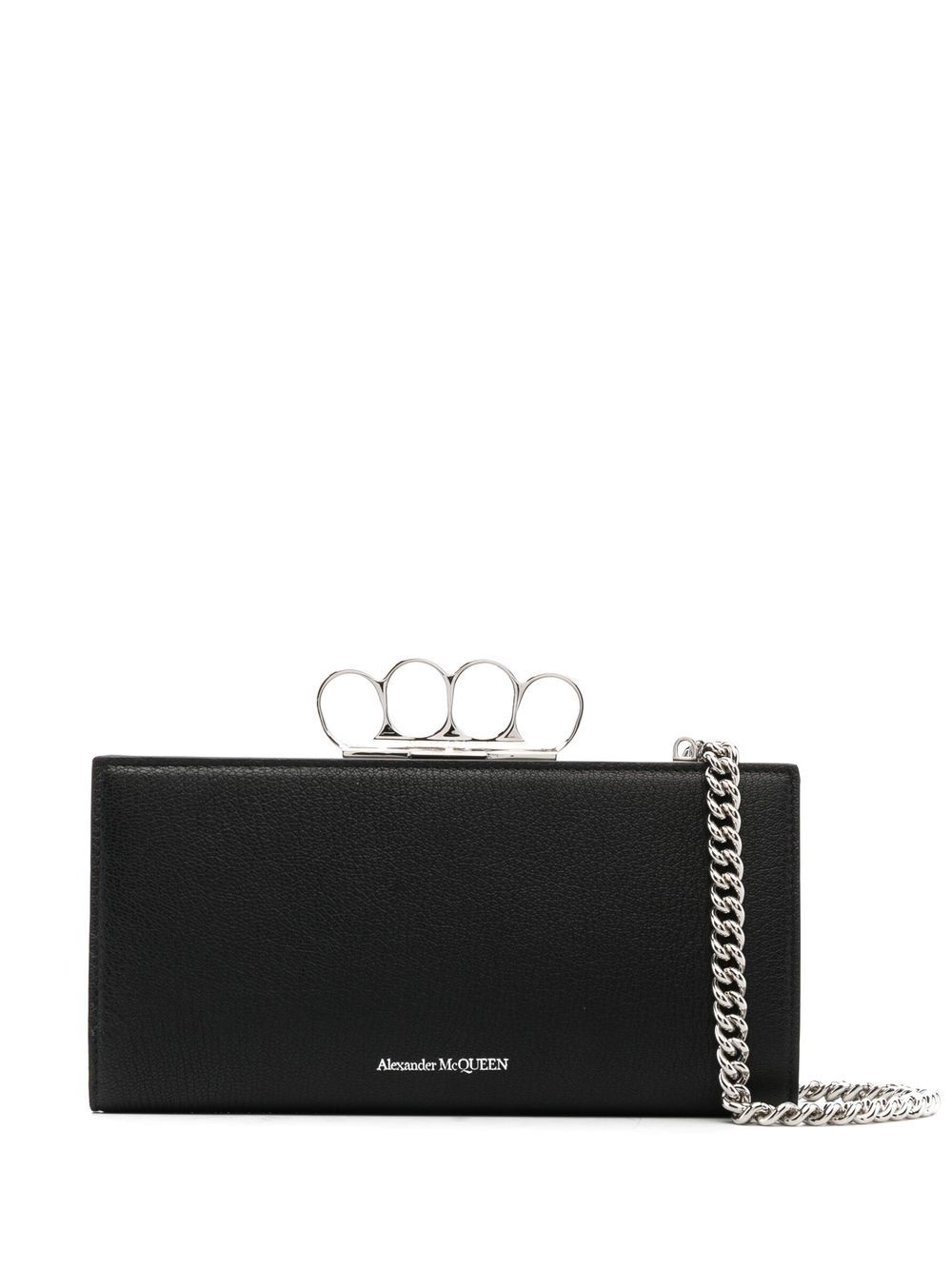 

Alexander McQueen bolsa de mano con cuatro anillos - Negro