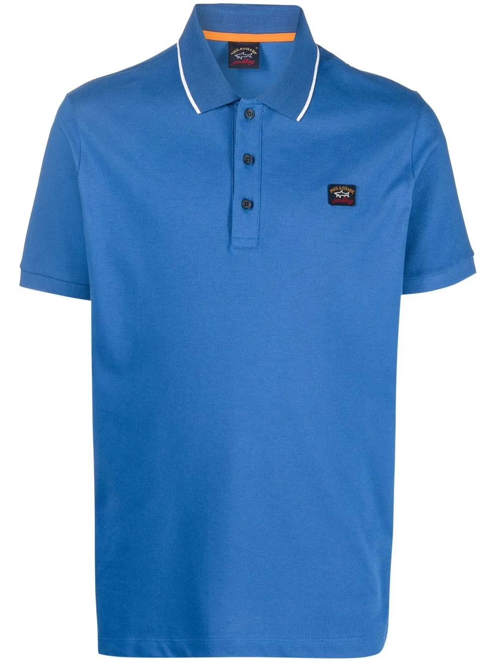 

Paul & Shark playera tipo polo con parche del logo - Azul