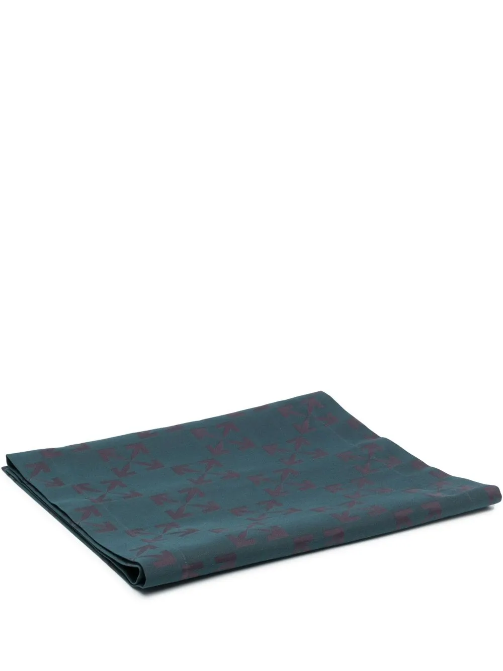 

Off-White Arrows-print table runner - 5935 GREEN