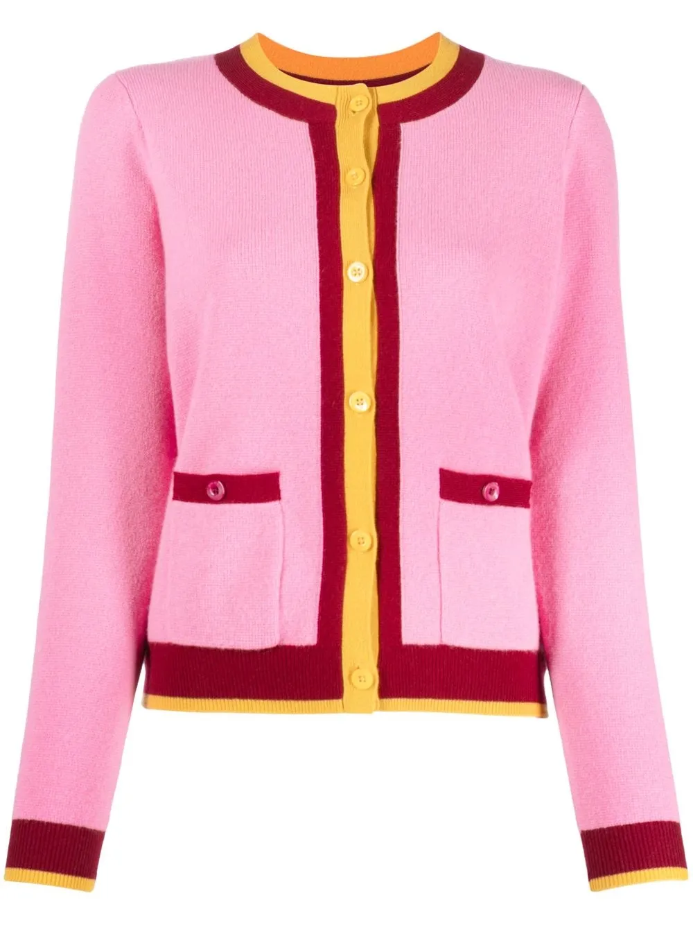 

Kate Spade stripe-detail button-fastening cardigan - Pink