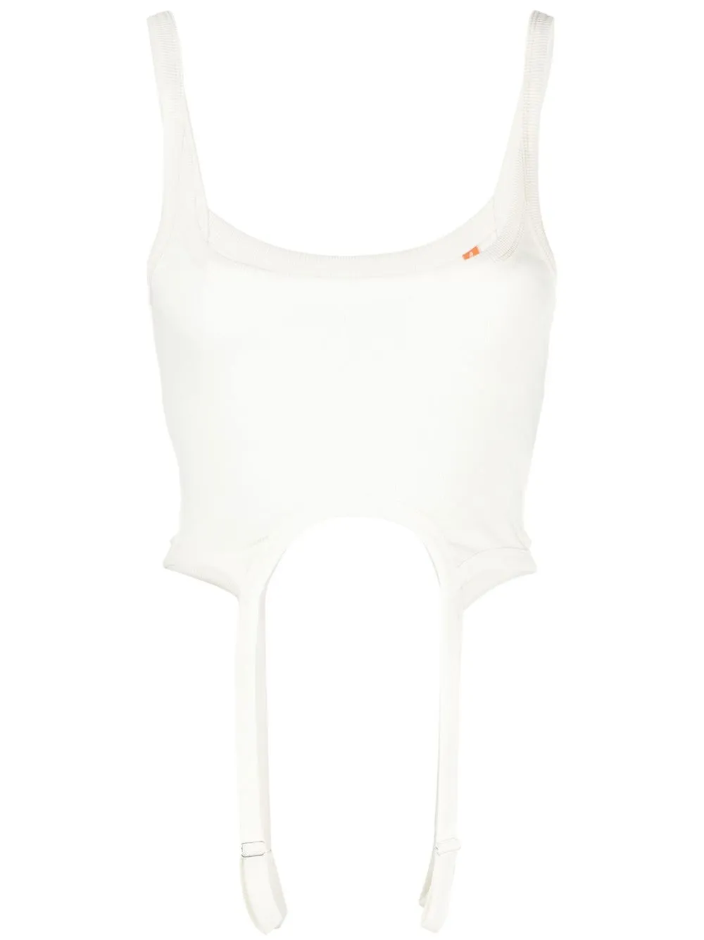 

Heron Preston strap-detail cropped vest top - White