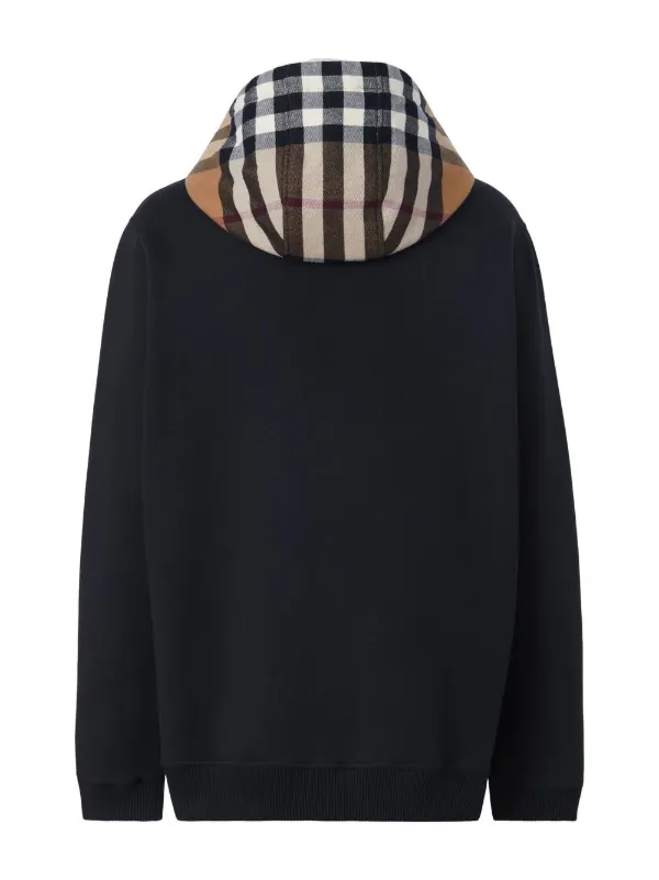 Burberry check-pattern zip-up Hoodie - Farfetch