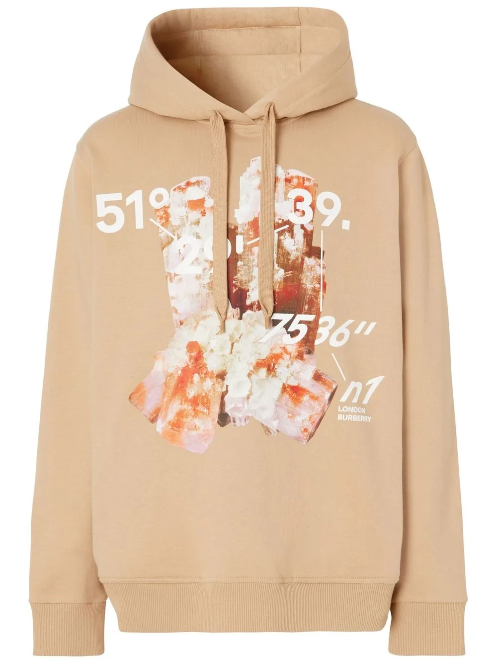 

Burberry Crystal and Coordinates hoodie - Neutrals