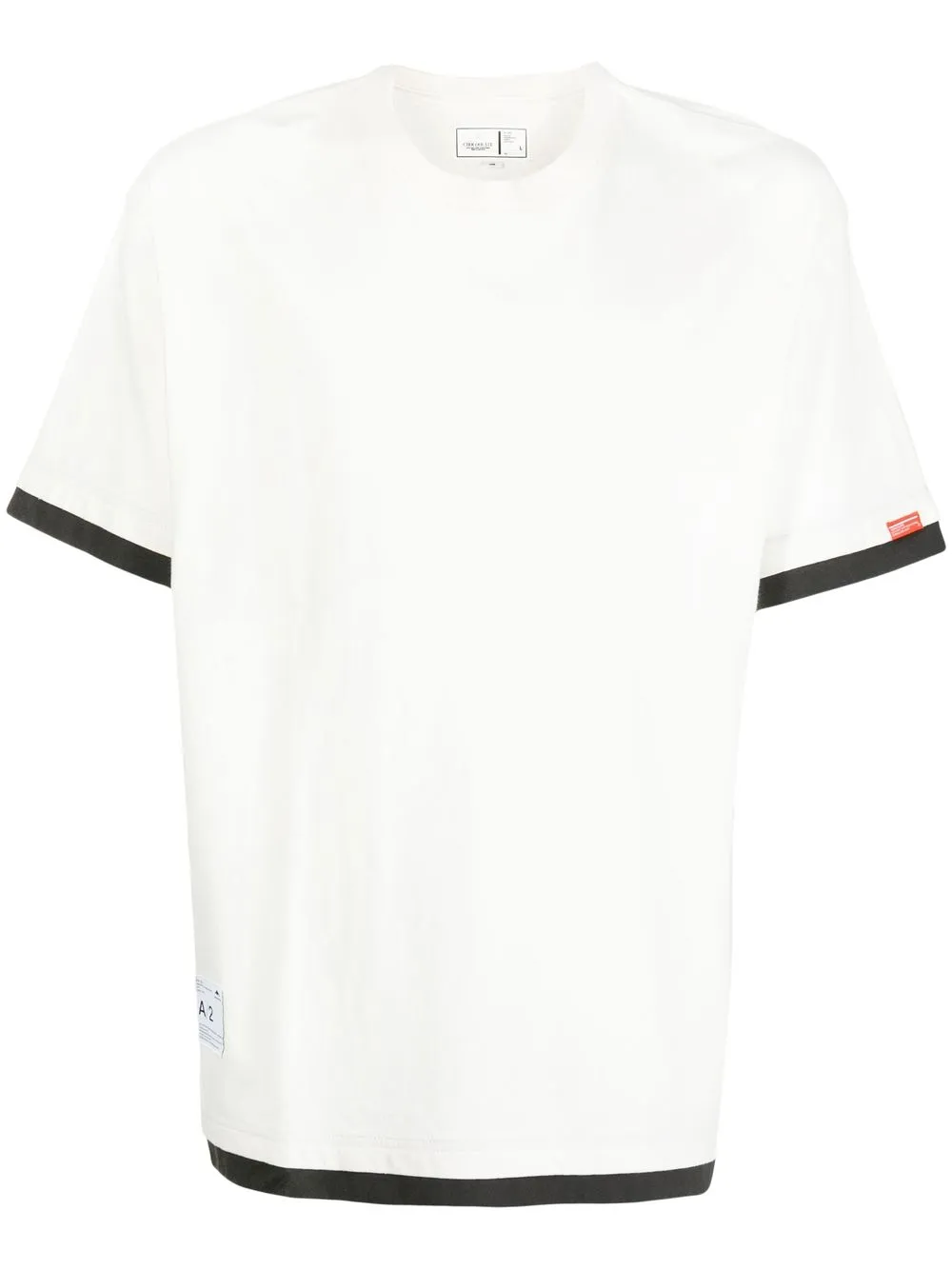 

CHOCOOLATE playera con ribete en contraste - Blanco