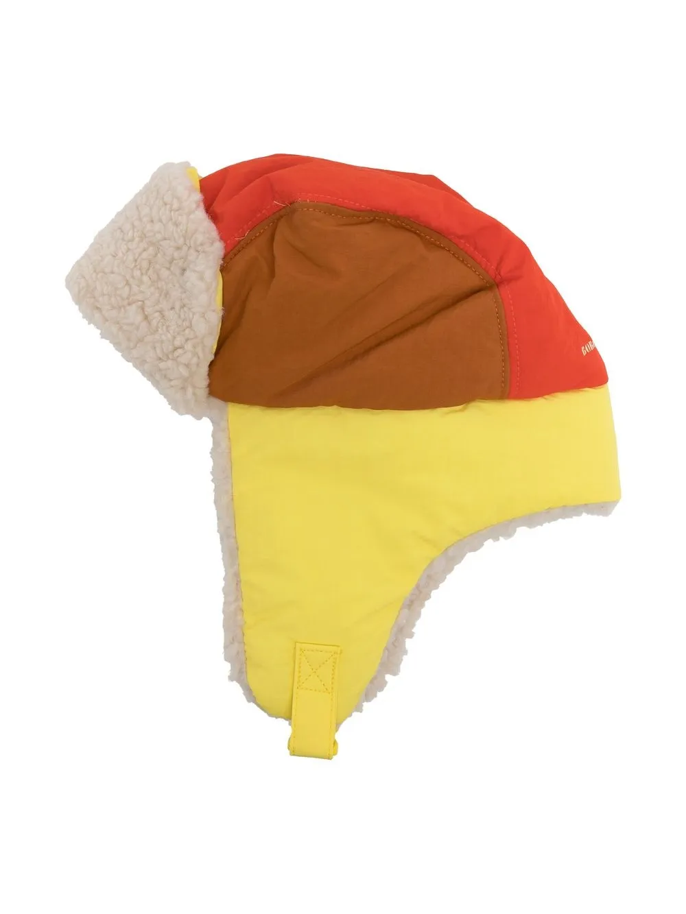 

Bobo Choses faux-shearling lined cap - Yellow