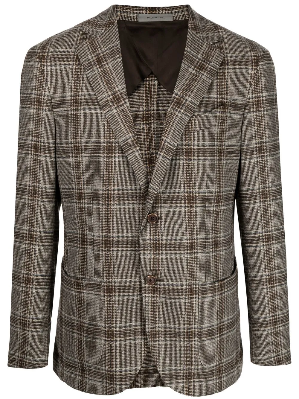 

Corneliani blazer con botones y cuadros estampados - Multicolor