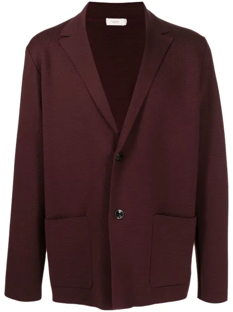 Agnona fine-knit single-breasted blazer