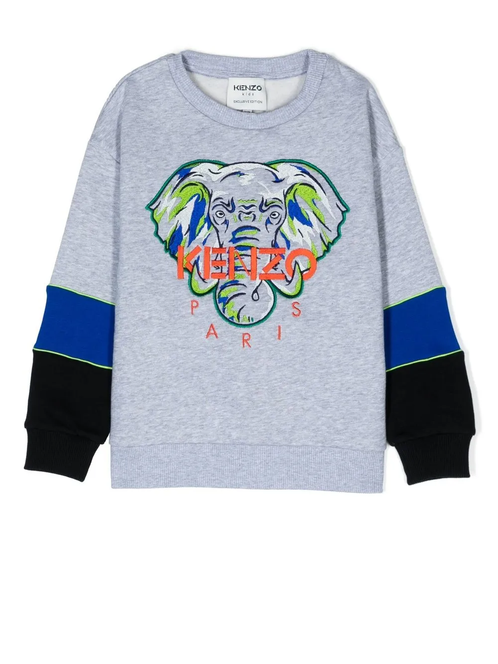 

Kenzo Kids sudadera con motivo bordado - Gris