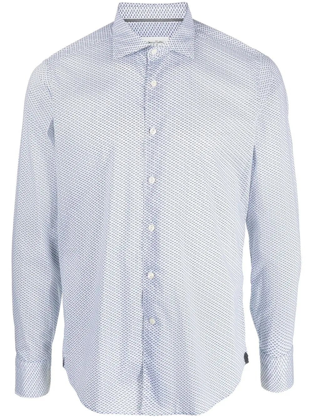 

Tintoria Mattei graphic-print long-sleeve shirt - Blue