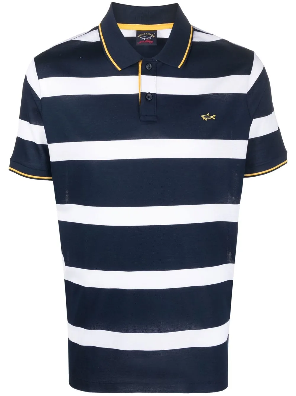 

Paul & Shark organic cotton striped polo shirt - Blue