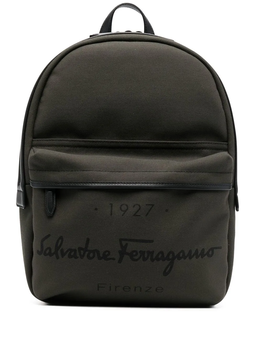 

Salvatore Ferragamo mochila con logo estampado - Verde