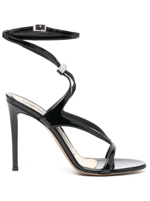 Alexandre Vauthier crystal-embellished 100mm sandals