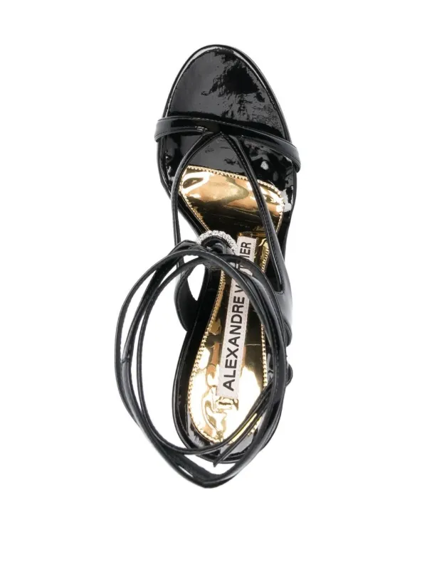 Alexandre Vauthier crystal-embellished 100mm Sandals | Black