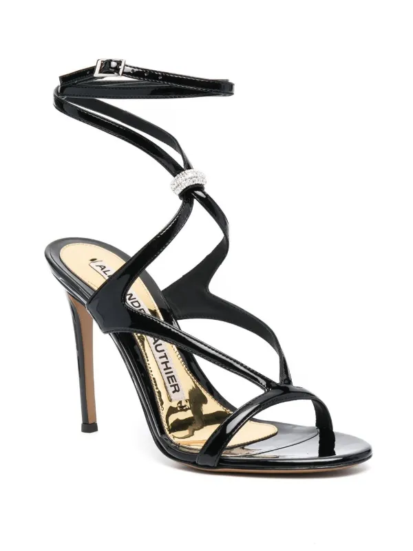 【Alexandre Vauthier】クリスタル-embellishedブラレット Crystal-embellished satin slingback sandals in pink