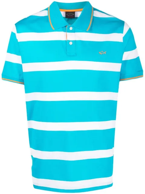 Paul & Shark organic cotton striped polo shirt