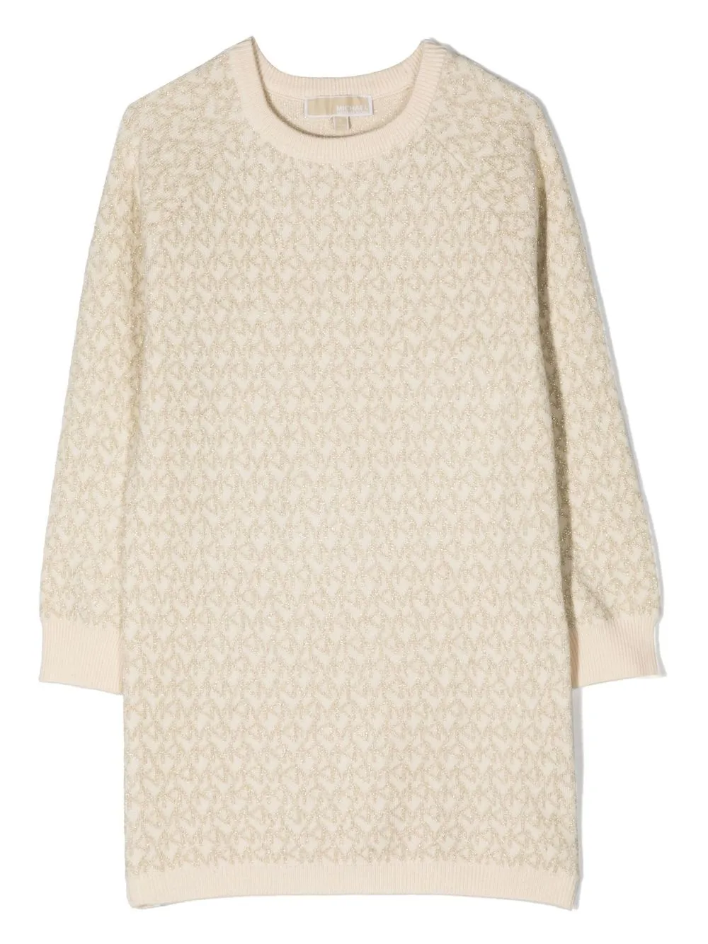 

Michael Kors Kids vestido tejido con logo metalizado - Neutro