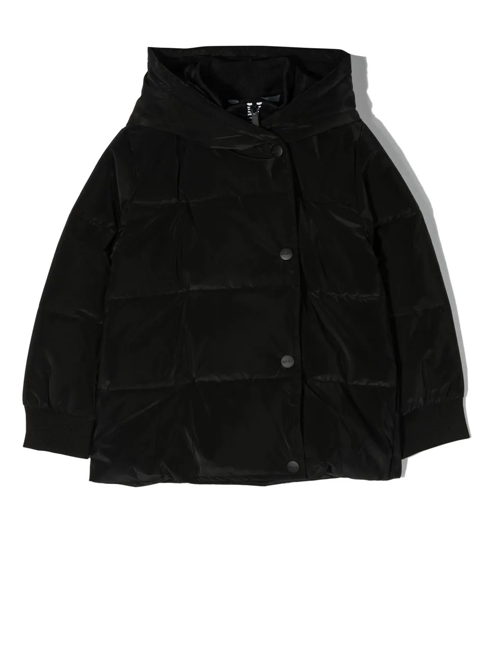 

Dkny Kids chamarra capitonada con capucha - Negro