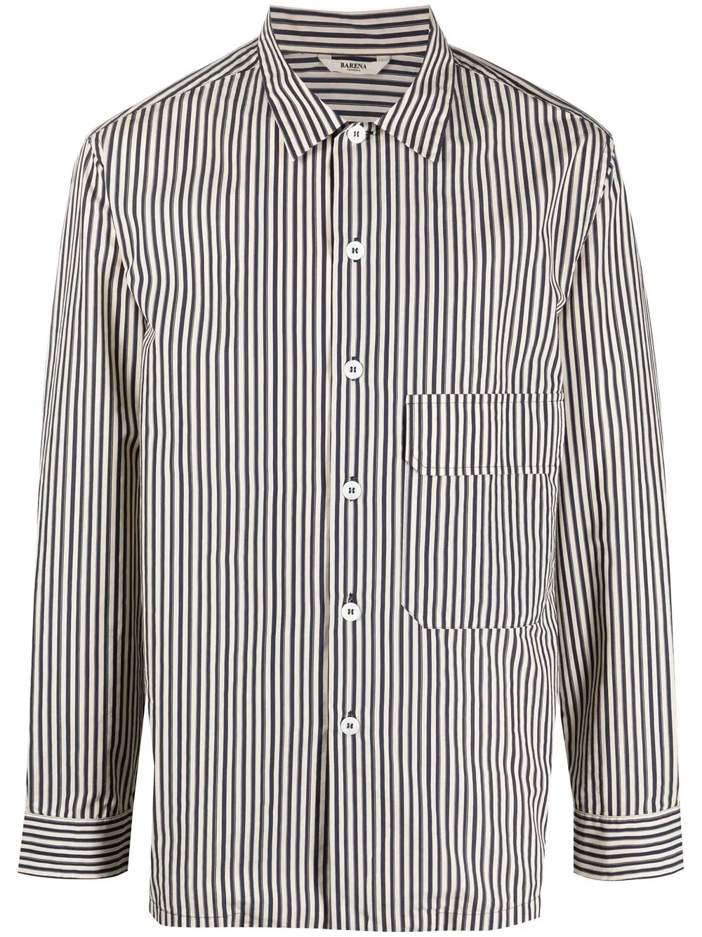 

Barena striped chest-pocket shirt - Neutrals