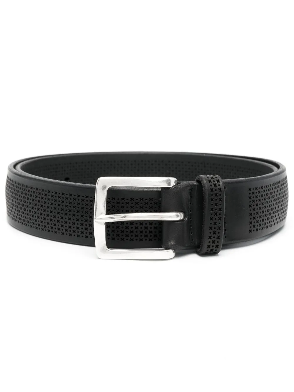 

Orciani perforated leather belt - Black