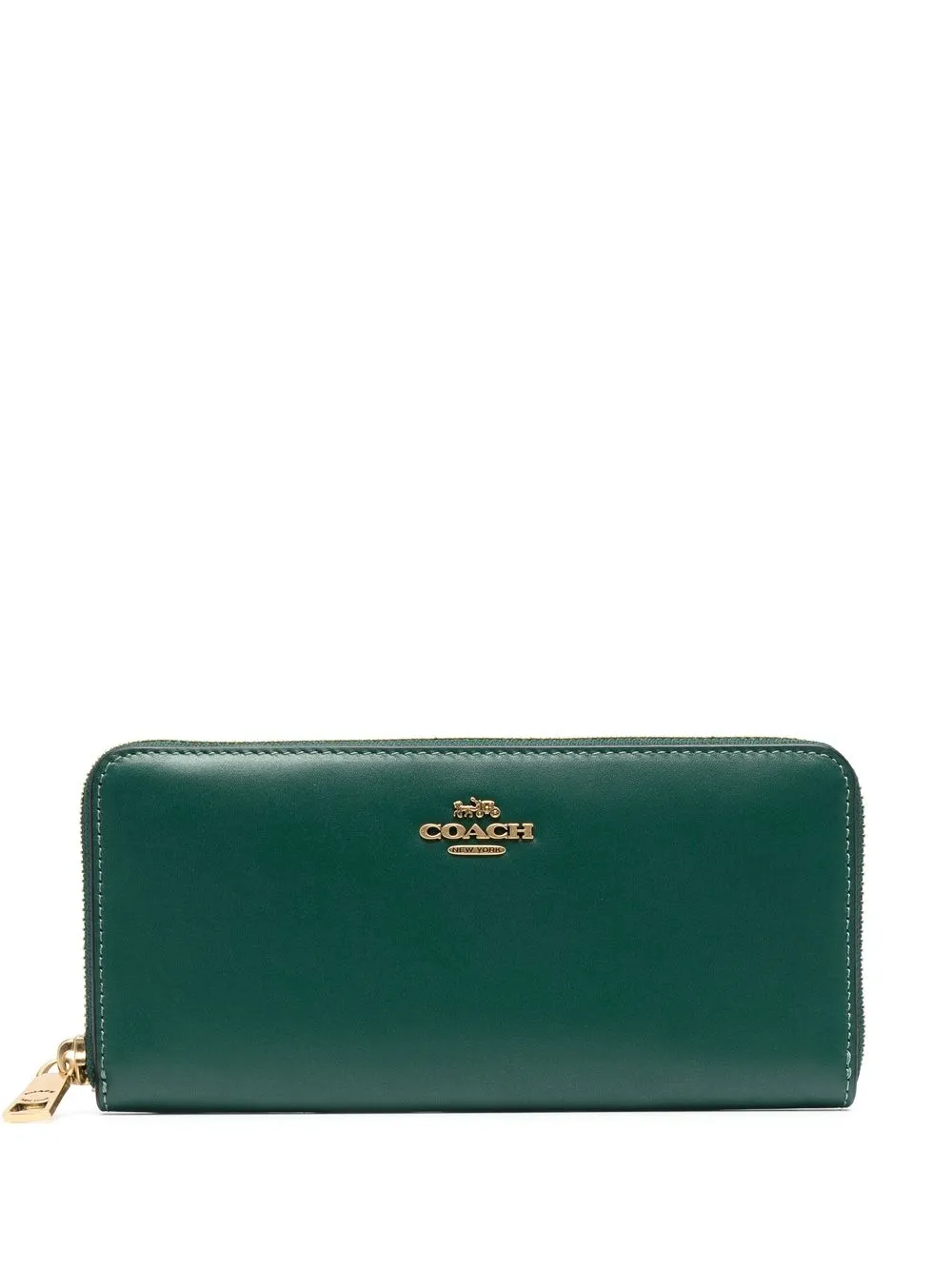 

Coach logo-plaque leather purse - Green