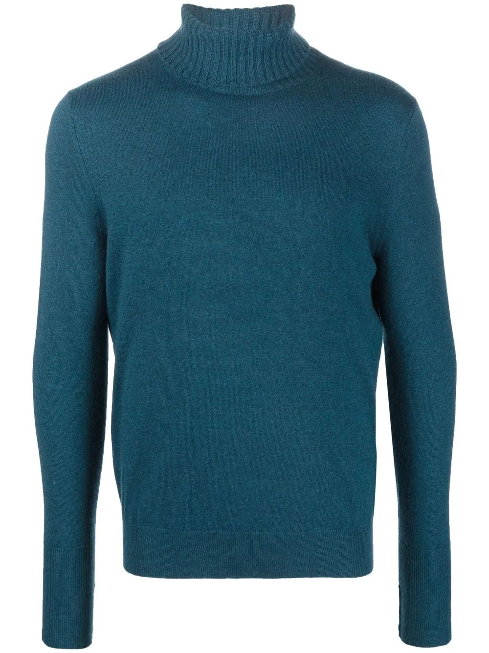 

Ballantyne roll-neck fine knit jumper - Blue