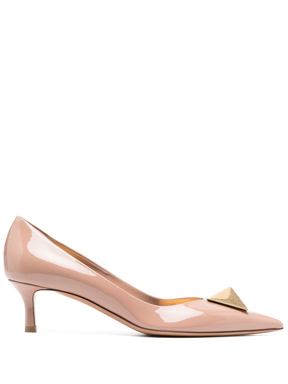 Shop Valentino One Stud 60mm Patent-leather Pumps In Pink