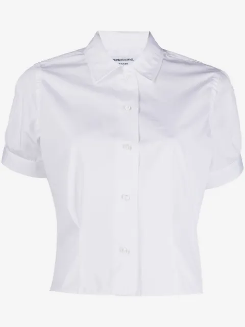 Thom Browne cropped short-sleeve shirt