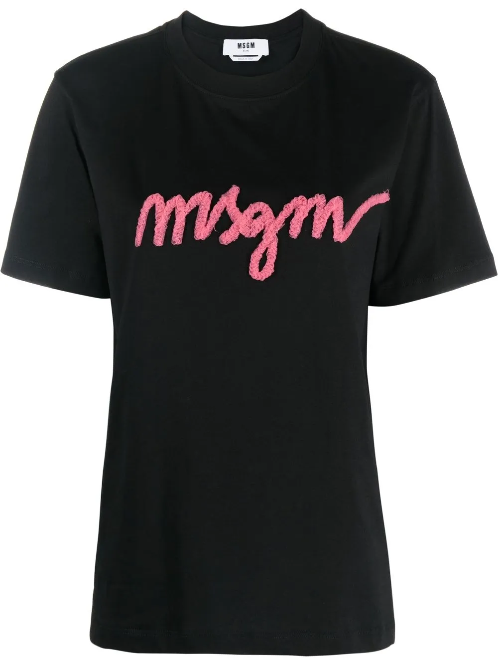 

MSGM playera con logo estampado - Negro