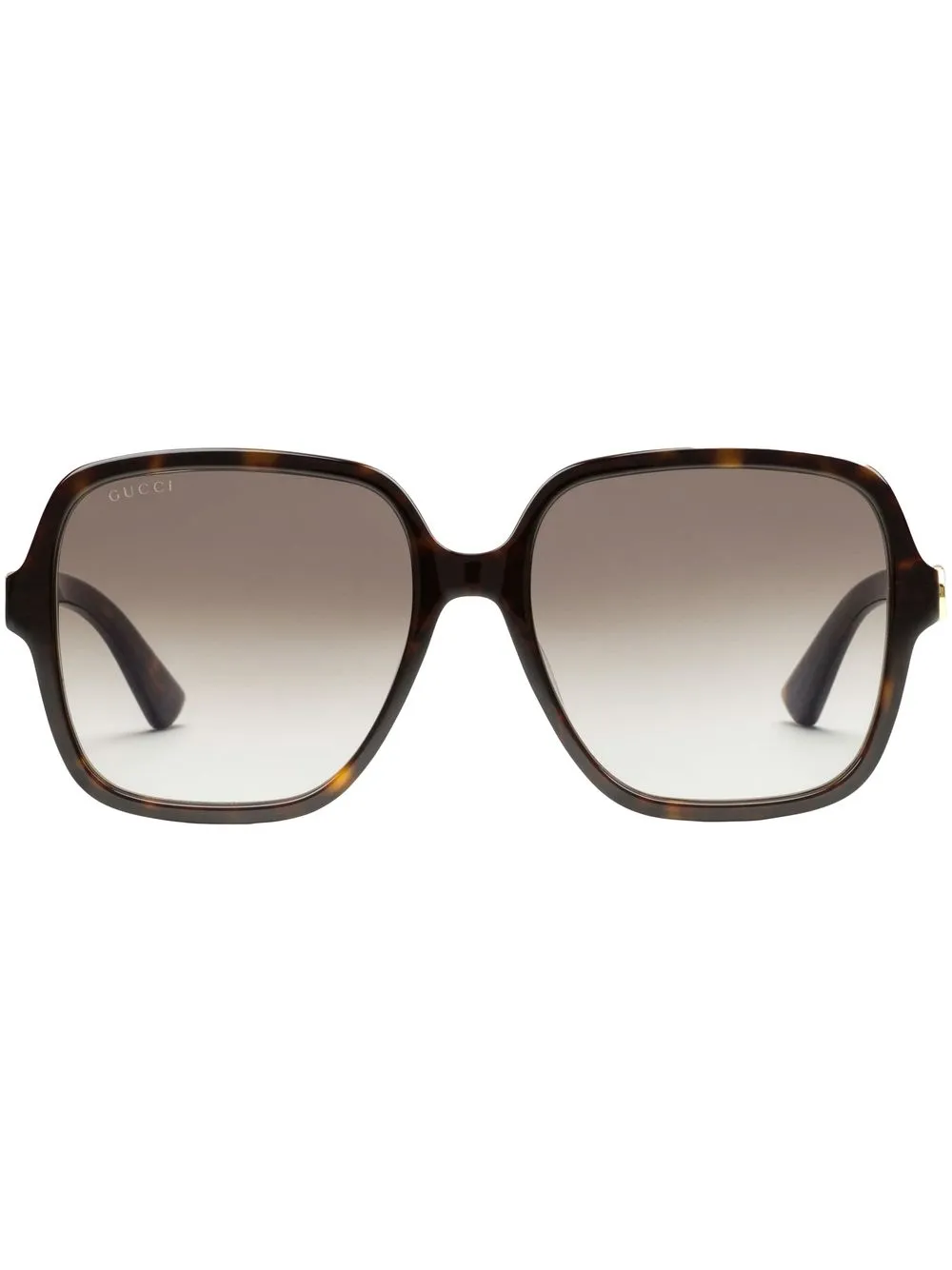 

Gucci Eyewear lentes de sol con armazón cuadrada oversize - Marrón