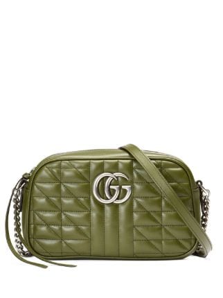 Gucci GG Marmont Matelassé Shoulder Bag - Green