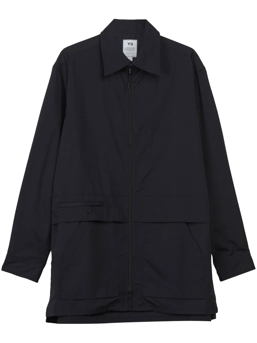 

Y-3 two-pocket shirt-style windbreaker - Black