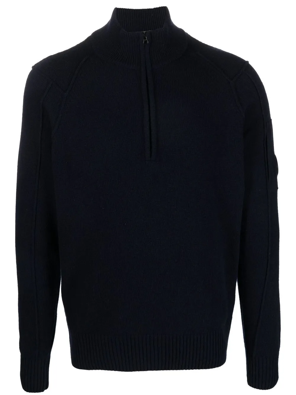 

C.P. Company wool-blend half-zip sweatshirt - Blue